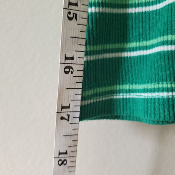 Sesame Street Oscar The Grouch Green Striped Short Sleeved Shirt Child S/M - Picture 5 of 7